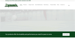 Desktop Screenshot of dynamicsportsconstruction.com